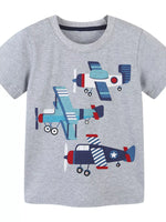 Kids' Airplane Print T-Shirt
