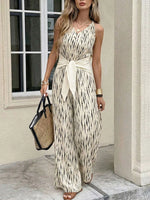 Printed Wide Leg Jumpsuit