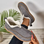 Round Toe Sherpa-Lined Slip-Ons