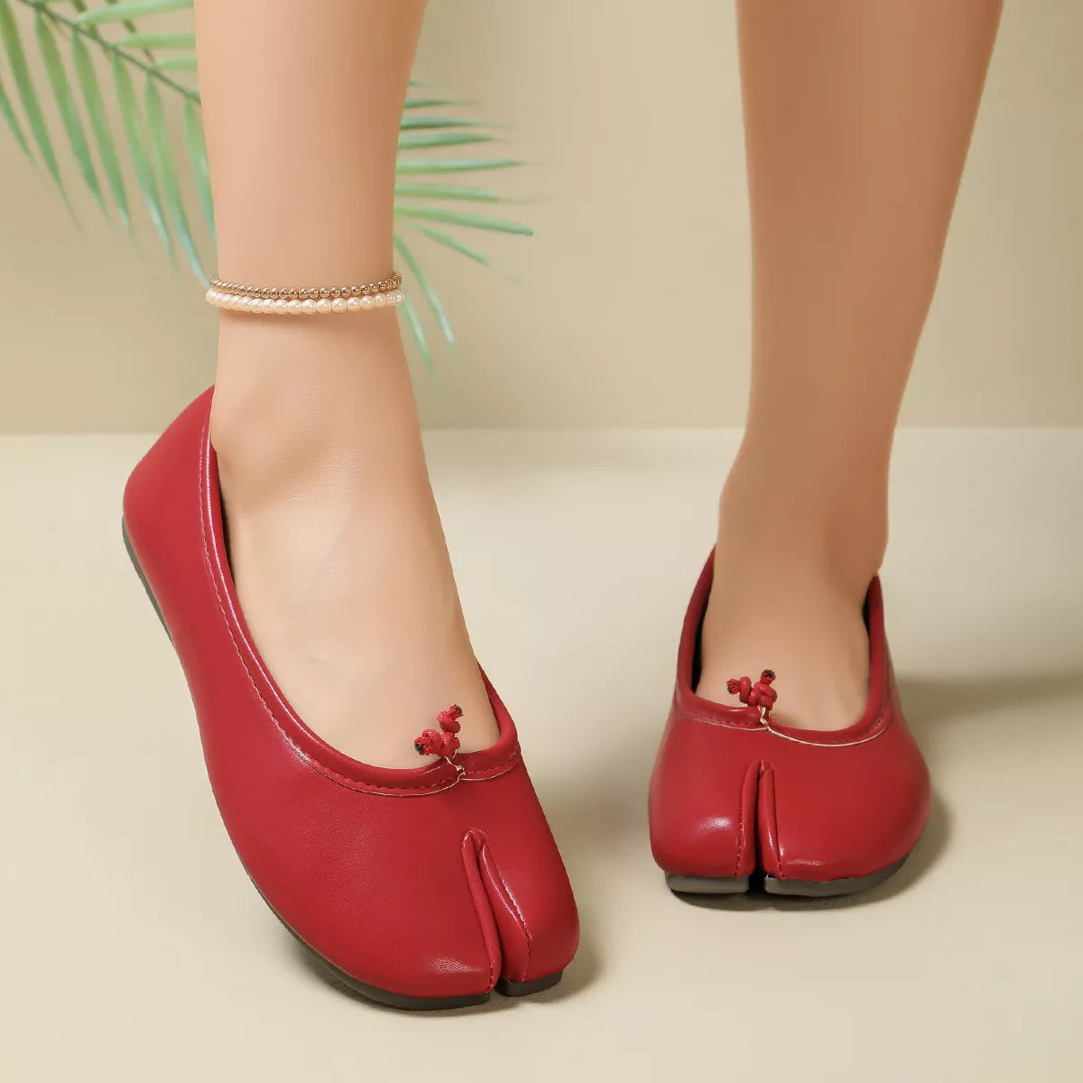 Split-Toe Slip-Ons