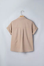 Polka Dot Print Short Sleeve Shirt