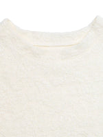 Textured Paisley Pattern Casual T-Shirt
