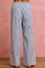 SO ME Wide CheckPants With Side Lace Trim And Piping
