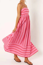 Striped Square Neck Cami Dress