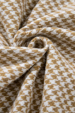 Button DownHoundstooth Color Block Shacket