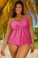 Full Size Adjustable Strap Tankini Set - Ladyez