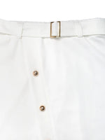 Lace Hem Detail Midi Skirt