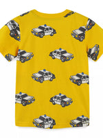Children's Police Car Print T-Shirt