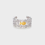 925 Sterling Silver Fish Open Ring