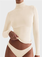 Lovelet Turtleneck Long Sleeve T-Shirt - Ladyez