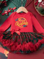 Children's Christmas Stocking Tulle Ruffle Dress