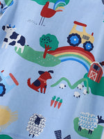 Children's Printed Crew Neck Short Sleeve T-Shirt