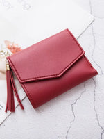 PU Leather Tassel Wallet