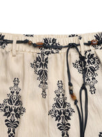 Boho Print Wide Leg Pants