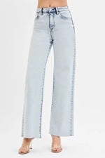 RISEN Full Size High Rise Wide Leg Jeans Plus Size - Ladyez