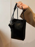 Spaghetti Strap Crossbody Bag with Charm