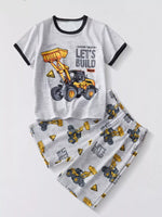 Children's Dozer Truck Tee and Shorts Set