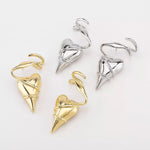 Heart-Shaped Twisted Wire Earrings
