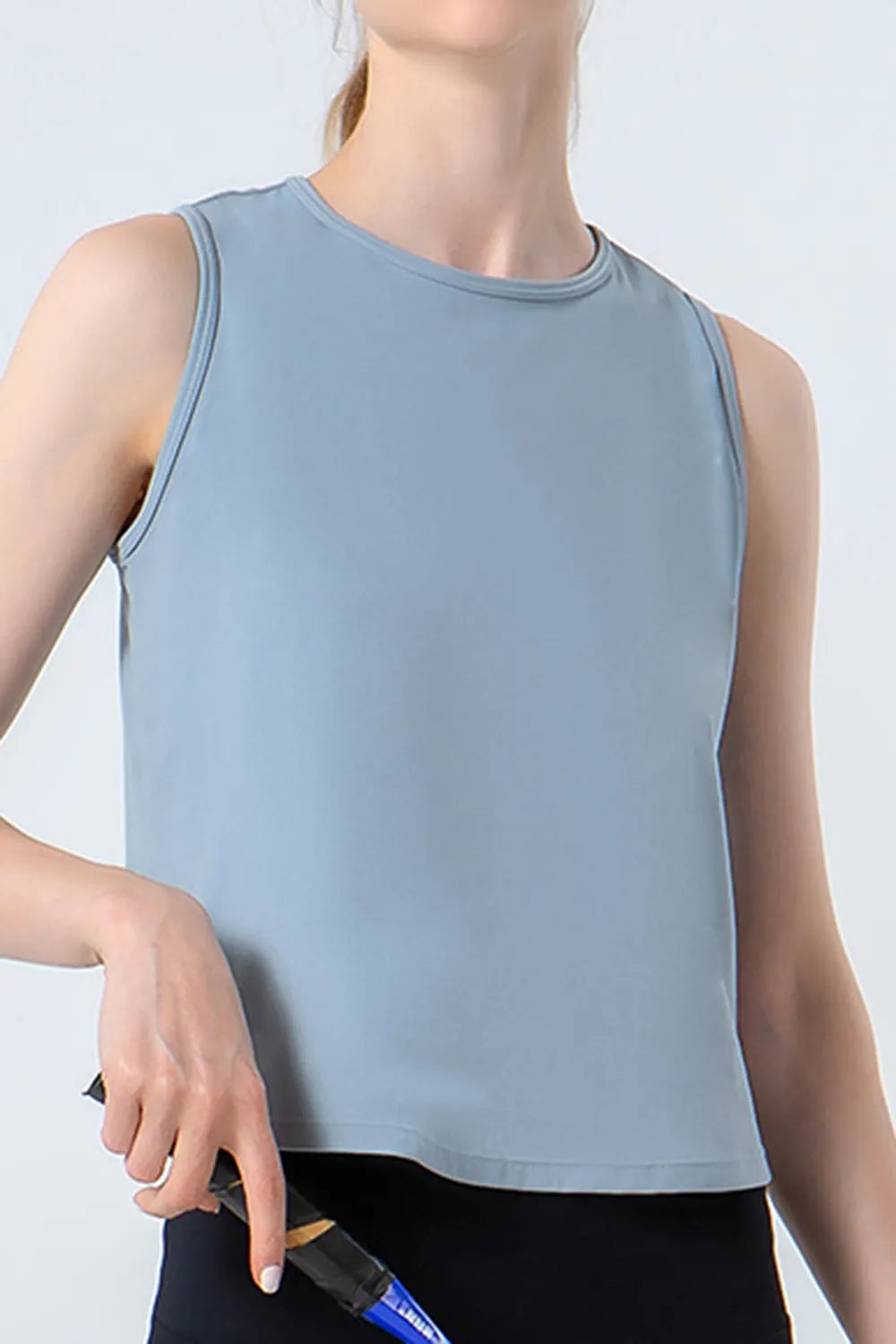 Round Neck Active Tank - Ladyez