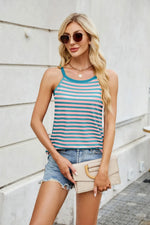 Florira Contrast Striped Round Neck Cami