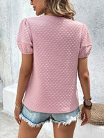 Textured Puff Sleeve T-Shirt