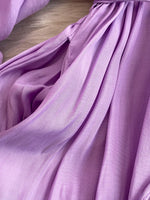 Balloon Sleeve Tie-Waist Dress