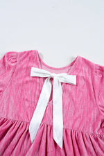 Tiered Flounce Sleeve Mini Dress