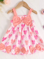 Children's Bow Front Printed Dress