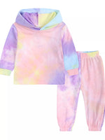 Children's Tie-Dye Hoodie and Pants Set