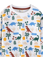 Children's Dinosaur Print Crew Neck Sweatshirt