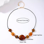Acrylic Beaded Statement Necklace