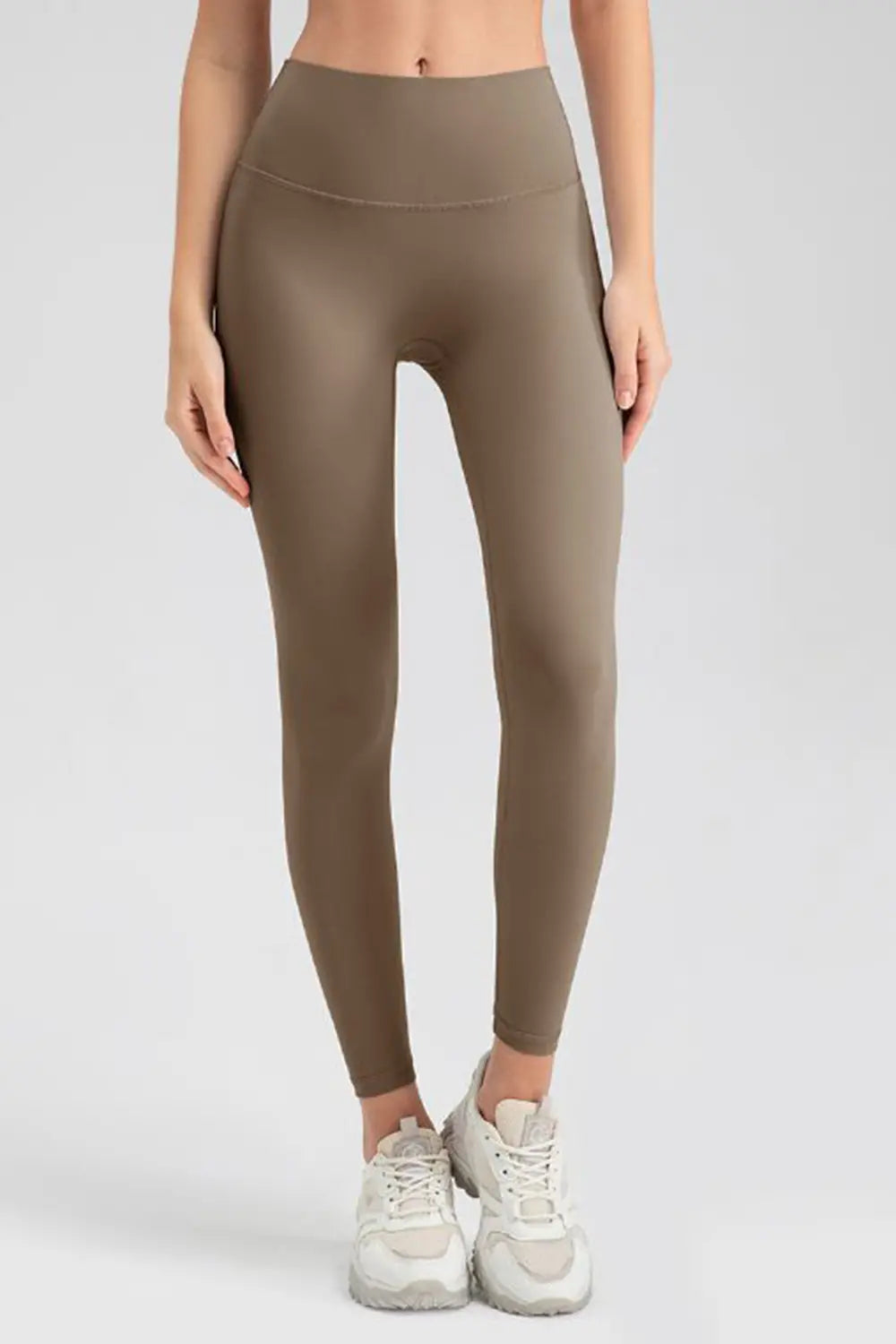Wide Waistband Sport Leggings - Ladyez