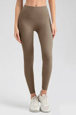 Wide Waistband Sport Leggings - Ladyez
