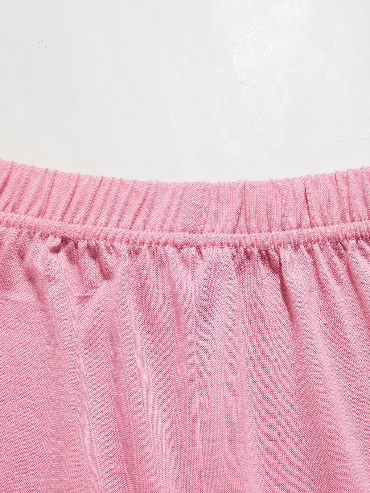 V-Neck Lace Trim Slit Cami and Pants Pajama Set - Ladyez