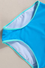 Crisscross Round Neck Two-Piece Swim Set - Ladyez