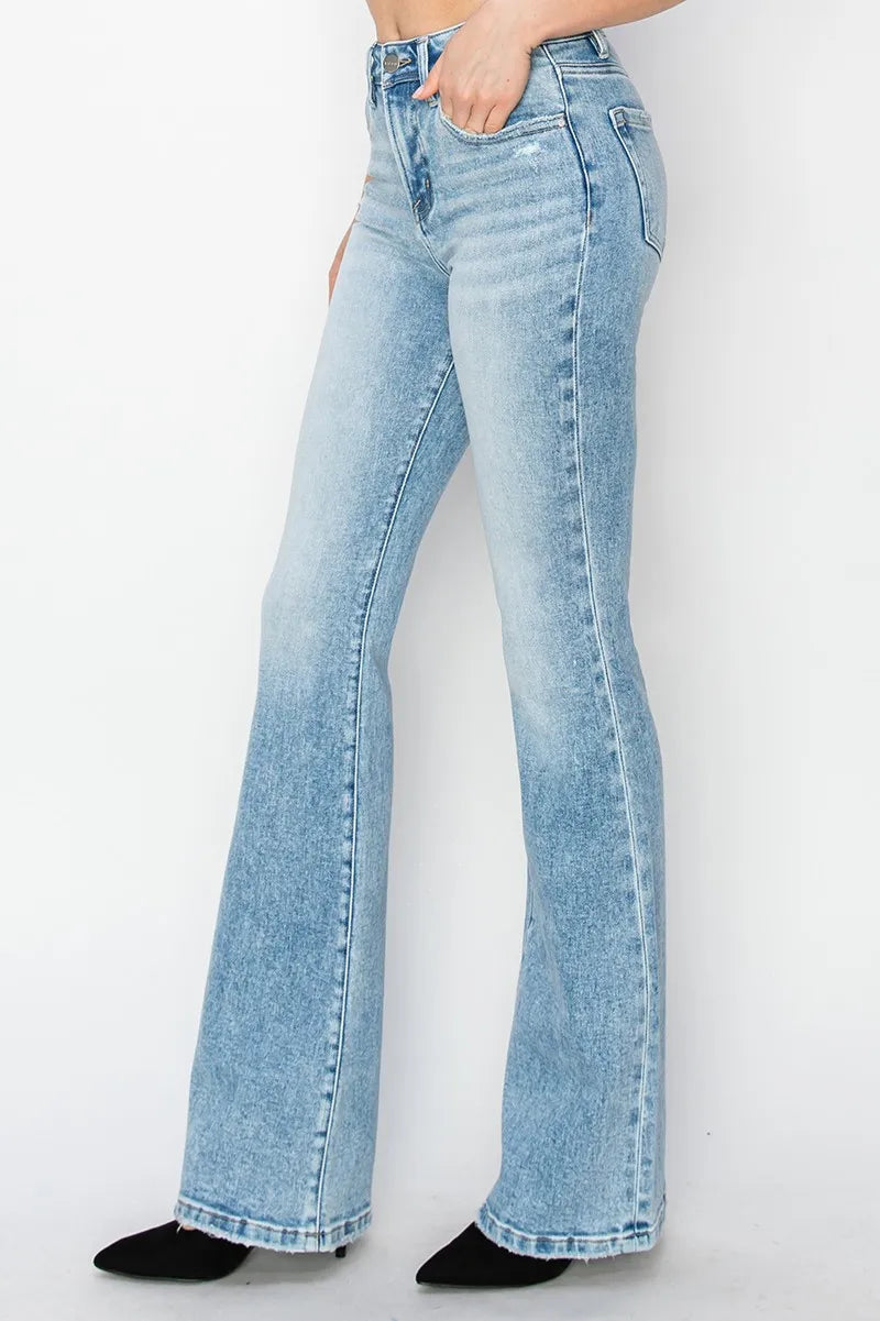 RISEN High Rise Bootcut Jeans - Ladyez