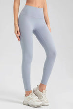 Wide Waistband Sport Leggings - Ladyez