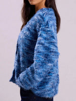 Chunky Knit V-Neck Button-Up Cardigan