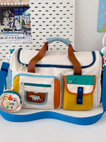 Multi-Pocket Nylon Duffel Bag