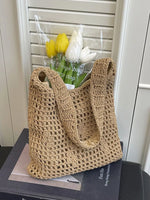 Knitted Crochet Shoulder Bag