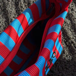 Striped Knit Shoulder Bag
