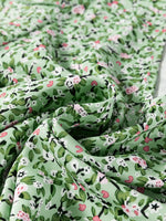 Floral Print V-Neck Short Sleeve Blouse