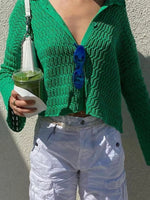 Knit Button-Down Cardigan