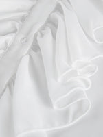 Ruffle Trim Flounce Sleeve Blouse