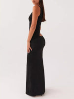Full Size One-Shoulder Top and Maxi Skirt Set Plus Size