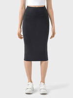 Millennia Slit Wrap Active Skirt - Ladyez