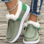 Cozy Plush-Lined Flats Slip-Ons