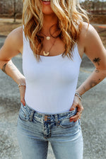 Scoop Neck Sleeveless Bodysuit - Ladyez