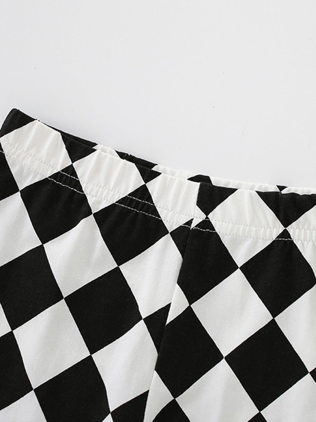 Children's Graphic Tee & Checkered Shorts Set