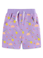 Children's Mushroom & Butterfly Print Tee and Shorts Set